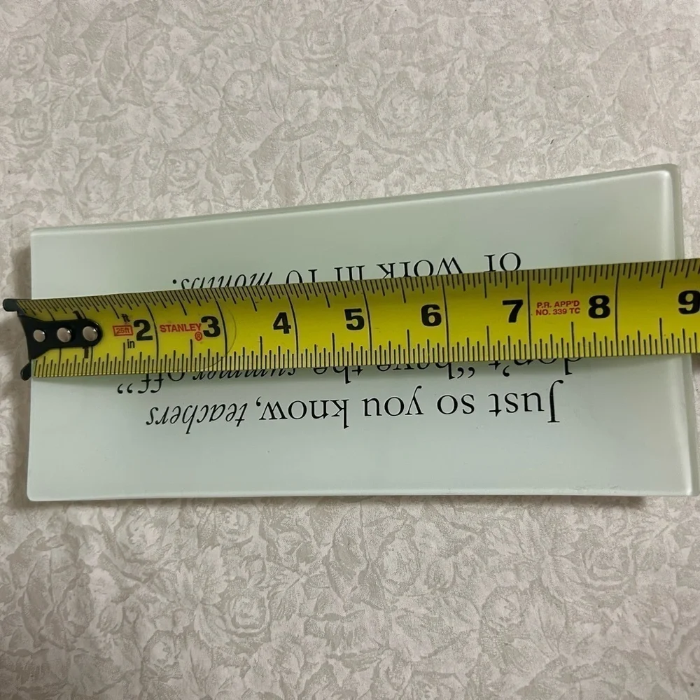 Mud Pie Teacher Tray Decopage Style w Quote 4x9 inch Teacher Gifts End of School